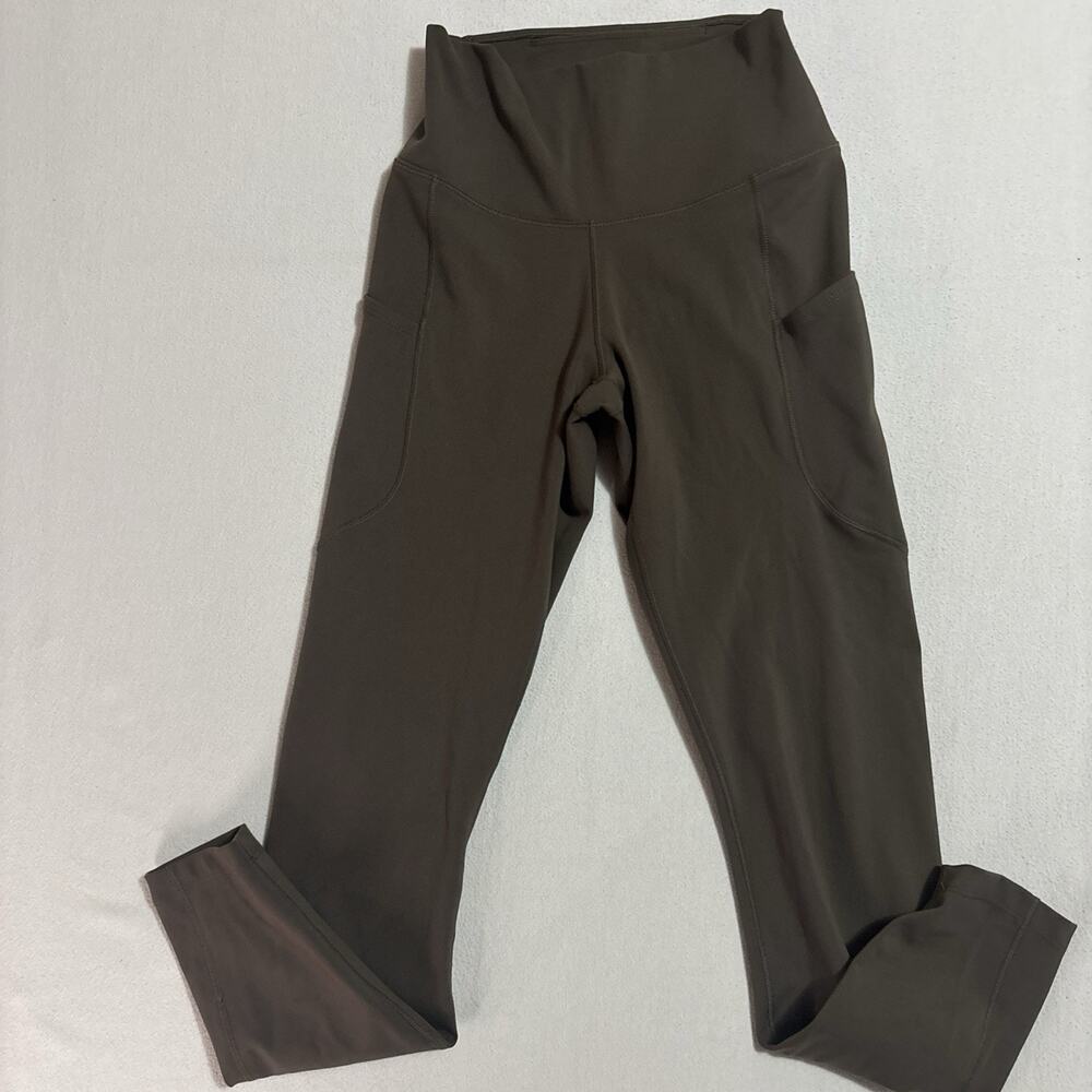 Nike One Dri-FIT Pockets Leggings Women’s brown S Gym & Training Pull-On